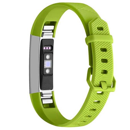 FitBit Alta HR Silikonarmband mit Schnalle - Größe: Large - Grasgrün