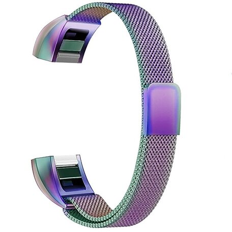 FitBit Alta HR - Milanaise-Armband - Größe: Groß - Multicolour