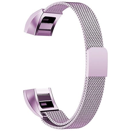 FitBit Alta HR - Milanaise-Armband - Größe: Groß - Hellviolett