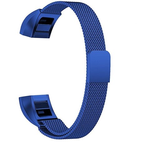 FitBit Alta HR Milanaise-Armband - Größe: Groß - Blau