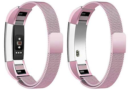 FitBit Alta HR Milanaise Armband - Größe: Klein - Rosa