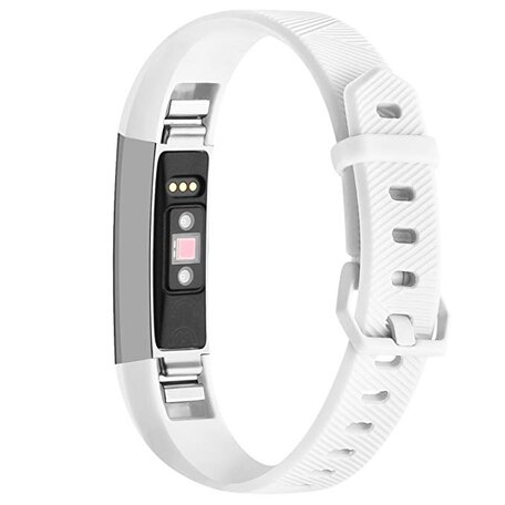 FitBit Alta HR Silikonarmband mit Schnalle - Größe: Large- Weiß