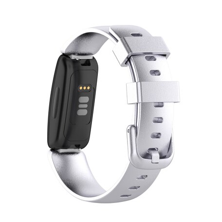 Fitbit Inspire 2 & Ace 3 - Sportarmband mit Schnalle - Größe: Large - Silber