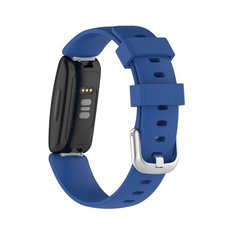 Fitbit Inspire 2 & Ace 3 - Sportarmband mit Schnalle - Größe: Large - Dunkelblau