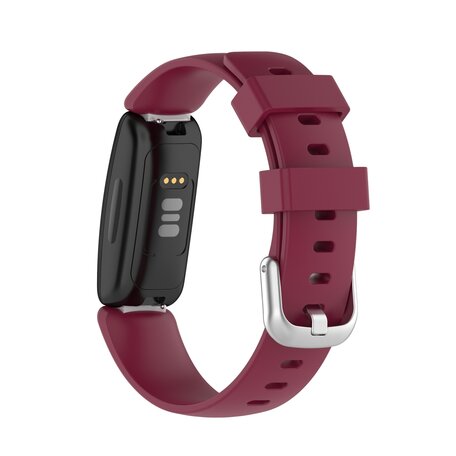 Fitbit Inspire 2 & Ace 3 - Sportarmband mit Schnalle - Größe: Large - Bordeaux