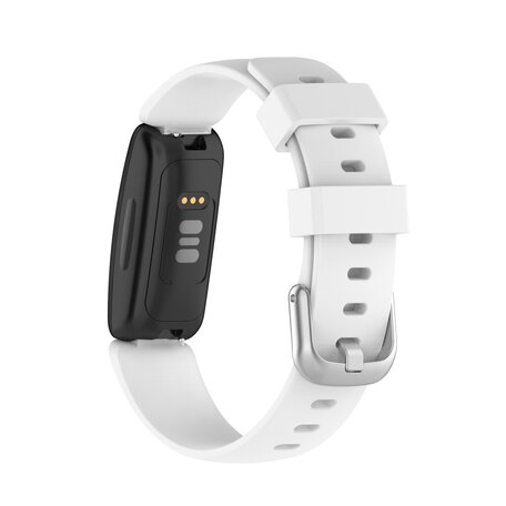 Fitbit Inspire 2 & Ace 3 - Sportarmband mit Schnalle - Größe: Large - Weiß