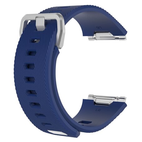 Fitbit Ionic Silikonband mit Schnalle - Größe: Large - dunkelblau