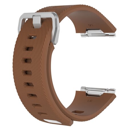Fitbit Ionic Silikonband mit Schnalle - Größe: Large - braun