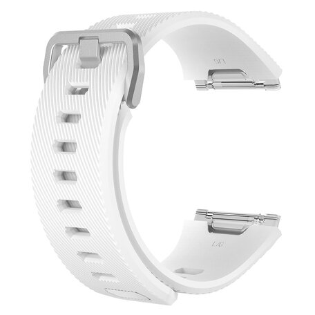 Fitbit Ionic Silikonband mit Schnalle - Größe: Large - weiß