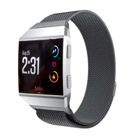 Fitbit Ionic Milanaise Armband - Größe: Klein - Schwarz