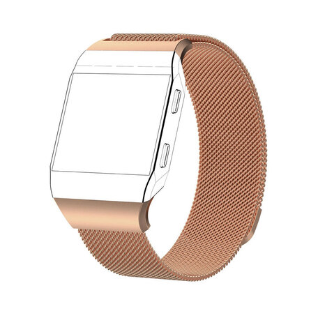 Fitbit Ionic Milanaise Armband - Größe: Groß - Champagner Gold