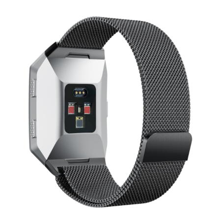 Fitbit Ionic Milanaise Armband - Größe: Groß - Schwarz