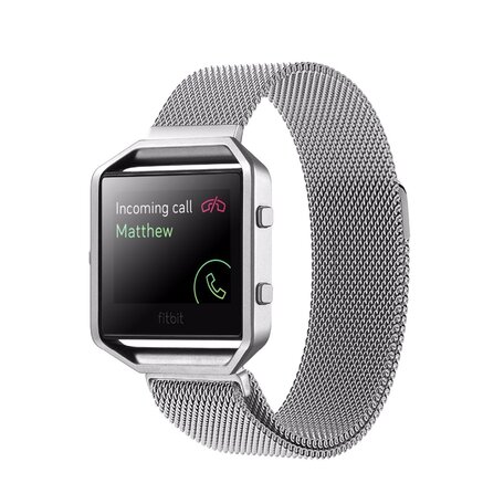 Milanaise FitBit Blaze Uhrenarmband nur für Fitbit Blaze - Farbe Silber