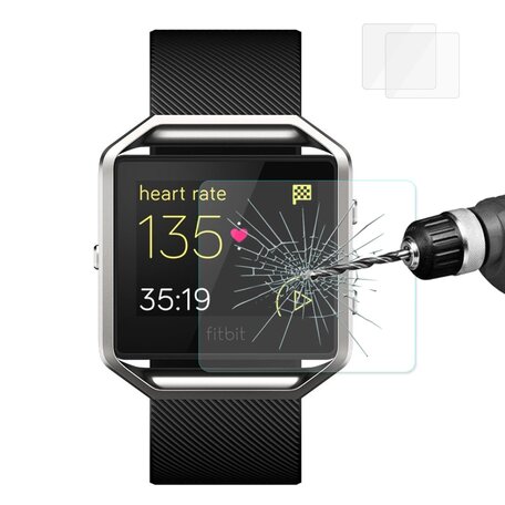 Fitbit Blaze gehärtetes Glas (pro 2 Stück)