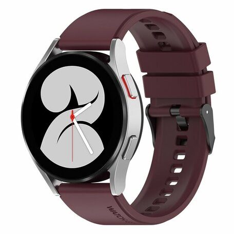 Samsung Galaxy Watch 4 - 40mm & 44mm - Silikon Schnallenarmband - Bordeaux