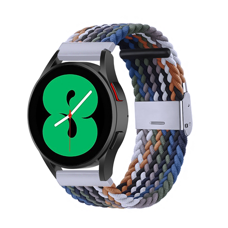 Samsung Galaxy Watch 4 - 40mm / 44mm - Geflochtenes Armband - Multicolour Dark