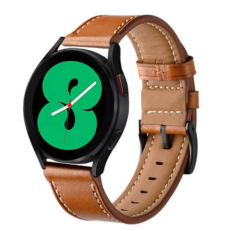 Samsung Galaxy Watch 4 - 40mm & 44mm - Lederband - Braun