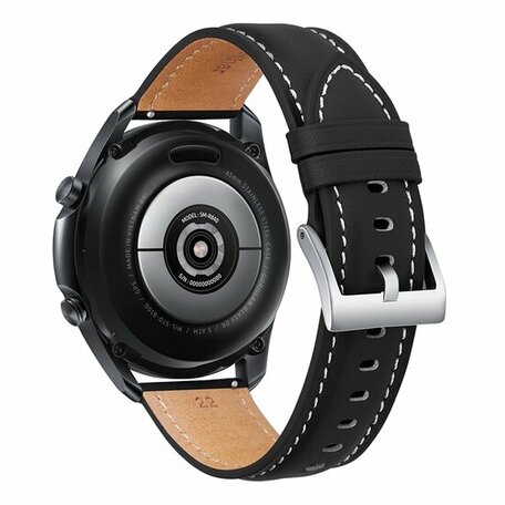 Samsung Galaxy Watch 4 - 40mm & 44mm - Premium Lederarmband - Schwarz