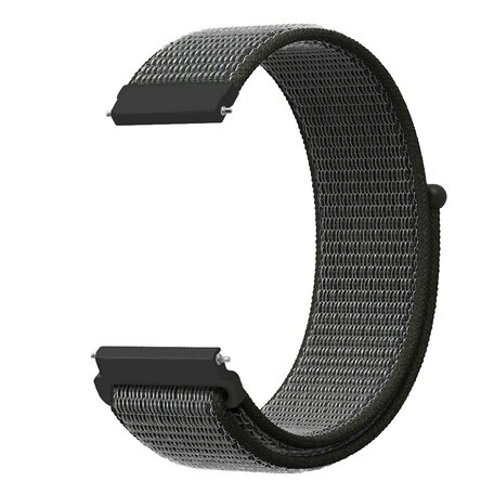 Samsung Galaxy Watch 4 - 40mm / 44mm - Sport Loop Armband - Dunkelgrün mit grauem Band