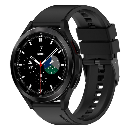 Samsung Galaxy Watch 4 Classic - 42mm & 46mm - Silikon-Schnallenarmband - Schwarz