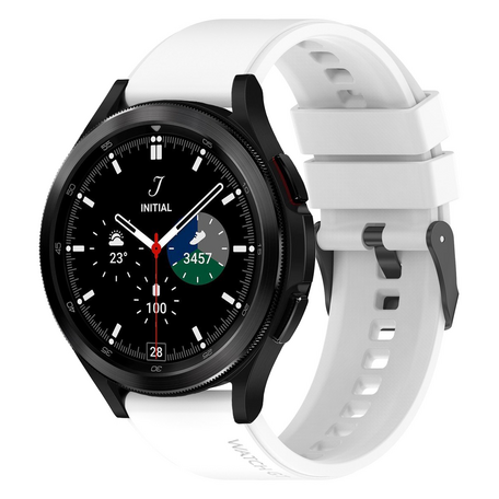 Samsung Galaxy Watch 4 Classic - 42mm & 46mm - Silikon Schnallenarmband - Weiß