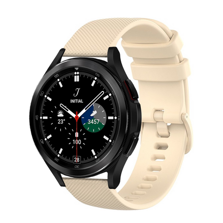 Samsung Galaxy Watch 4 Classic - 42mm & 46mm - Sportarmband mit Muster - Beige