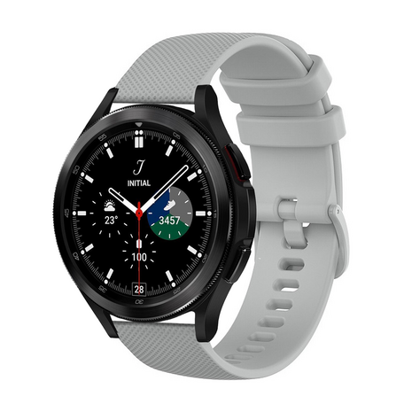 Samsung Galaxy Watch 4 Classic - 42mm & 46mm - Sportarmband mit Muster - Grau