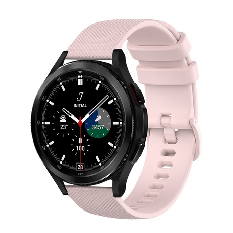 Samsung Galaxy Watch 4 Classic - 42mm & 46mm - Sportarmband mit Muster - Hellrosa