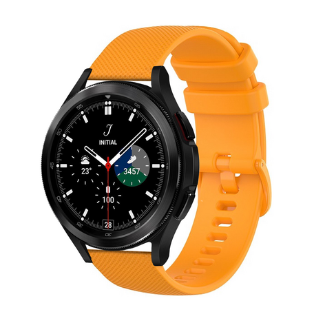Samsung Galaxy Watch 4 Classic - 42mm & 46mm - Sportarmband mit Muster - Orange