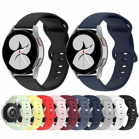 Samsung Galaxy Watch 4 Classic - 42mm & 46mm - Festes Farb-Sportband - Rot