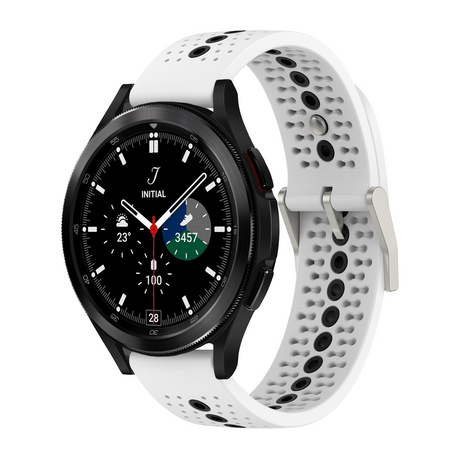 Samsung Galaxy Watch 4 Classic - 42mm & 46mm - Dot Pattern Armband - Weiß