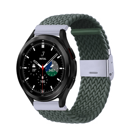 Samsung Galaxy Watch 4 Classic - 42mm / 46mm - Geflochtenes Armband - Dunkelgrün
