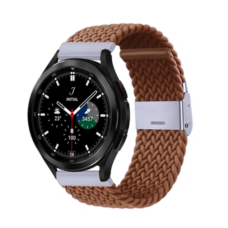 Samsung Galaxy Watch 4 Classic - 42mm / 46mm - Geflochtenes Armband - Braun