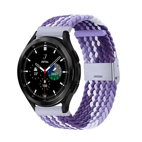 Samsung Galaxy Watch 4 Classic - 42mm / 46mm - Geflochtenes Armband - Helllila / Lila