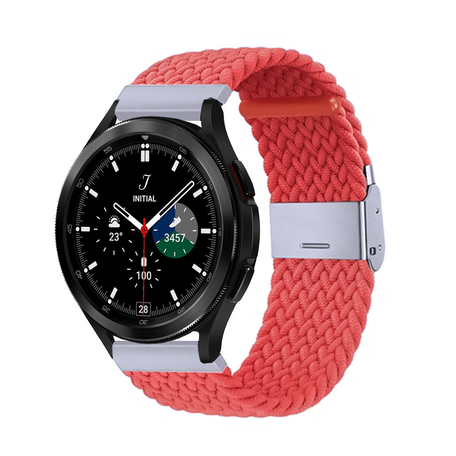 Samsung Galaxy Watch 4 Classic - 42mm / 46mm - Geflochtenes Armband - Hellrot