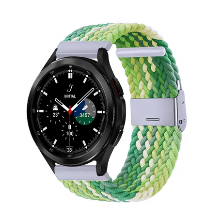 Samsung Galaxy Watch 4 Classic - 42mm / 46mm - Geflochtenes Armband - Grün / Hellgrün