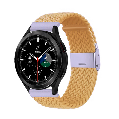 Samsung Galaxy Watch 4 Classic - 42mm / 46mm - Geflochtenes Armband - Gelb