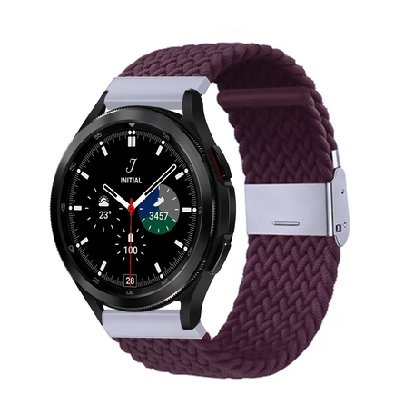 Samsung Galaxy Watch 4 Classic - 42mm / 46mm - Geflochtenes Armband - Dunkellila