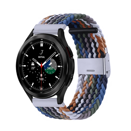 Samsung Galaxy Watch 4 Classic - 42mm / 46mm - Geflochtenes Armband - Multicolour Dark