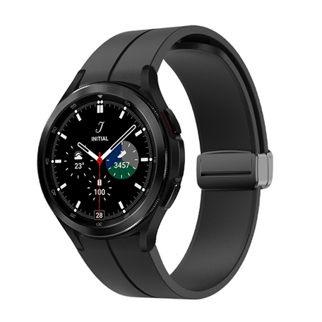 Samsung Galaxy Watch 4 Classic - 42mm & 46mm - D-Schnallen-Sportarmband - Schwarz