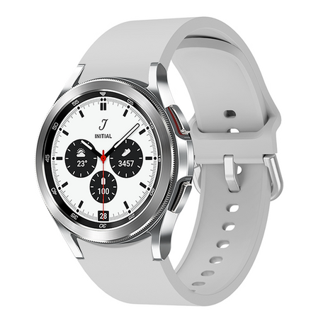 Samsung Galaxy Watch 4 Classic - 42mm & 46mm - Klassisches Sportarmband - Grau