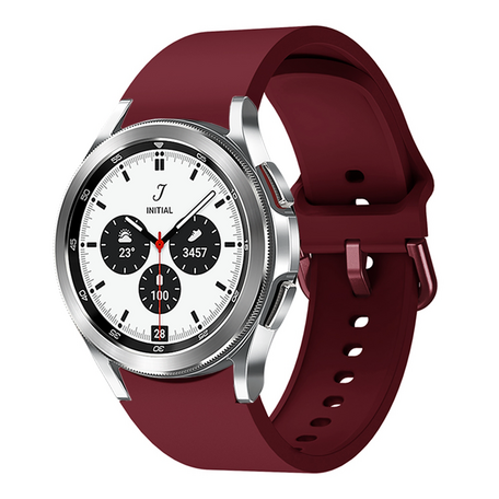 Samsung Galaxy Watch 4 Classic - 42mm & 46mm - Klassisches Sportarmband - Weinrot