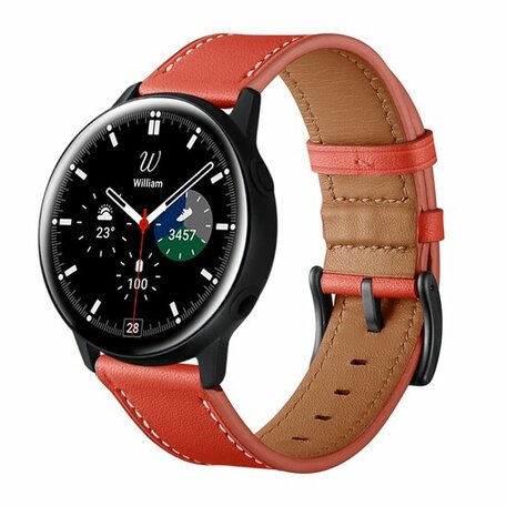 Samsung Galaxy Watch 4 Classic - 42mm & 46mm - Lederarmband - Rot