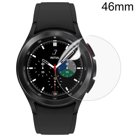 Displayschutzfolie - Vollschutz - Geeignet für die Samsung Galaxy Watch 4 Classic - 46mm