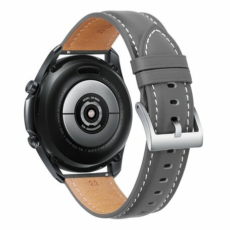 Samsung Galaxy Watch 4 Classic - 42mm & 46mm - Premium Lederarmband - Grau