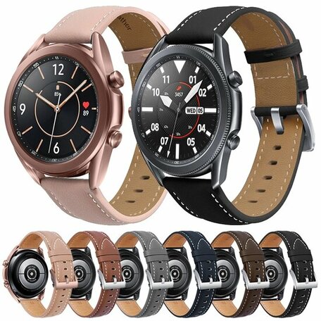 Samsung Galaxy Watch 4 Classic - 42mm & 46mm - Premium Lederarmband - Altrosa