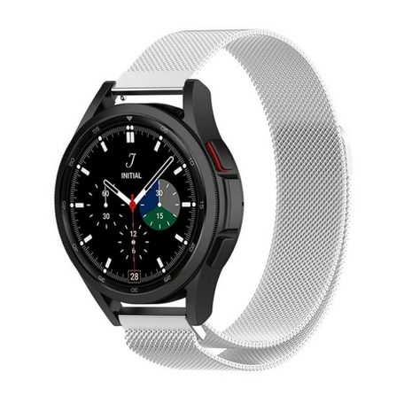 Samsung Galaxy Watch 4 Classic - 42mm / 46mm - Milanaise Armband - Silber