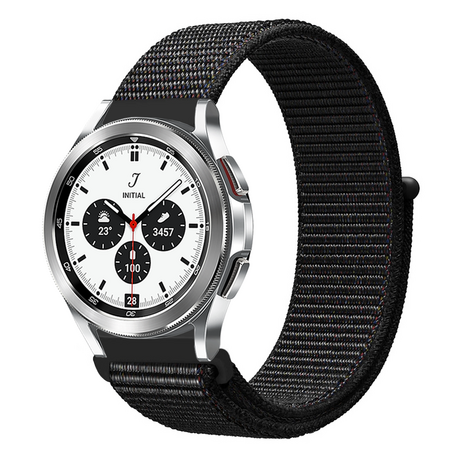 Samsung Galaxy Watch 4 Classic - 42mm / 46mm - Sport Loop Armband - Schwarz marmoriert