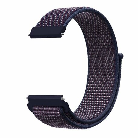 Samsung Galaxy Watch 3 - 45mm - Sport Loop Armband - Navy / dunkel lila melange