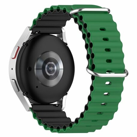 Samsung Galaxy Watch Active 2 - Ocean Style Armband - Grün / Schwarz